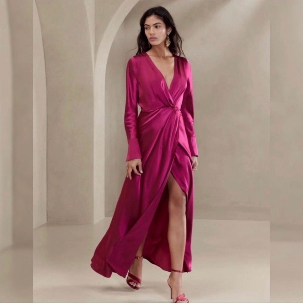 Etude Silk Maxi Dress from Banana Republic